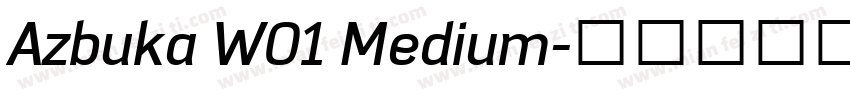 Azbuka W01 Medium字体转换